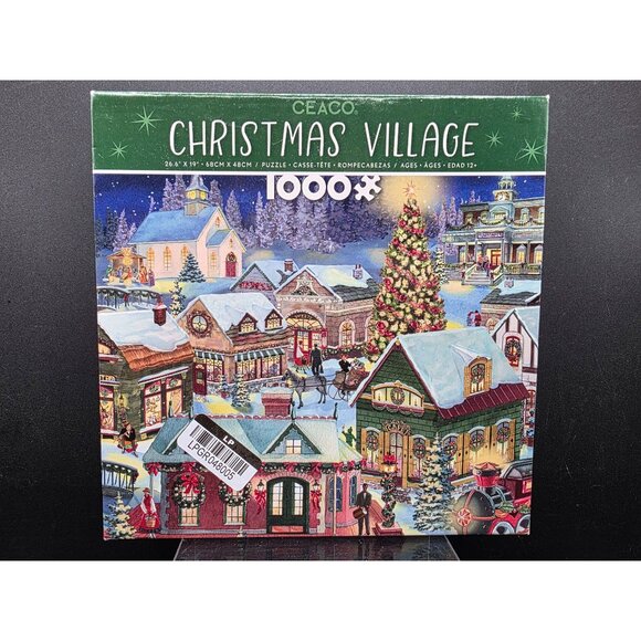 Ceaco Christmas Village 1000 Piece Puzzle With Bonus Poster - Picture 1 of 5